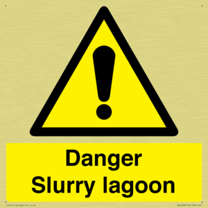 Danger Slurry lagoon